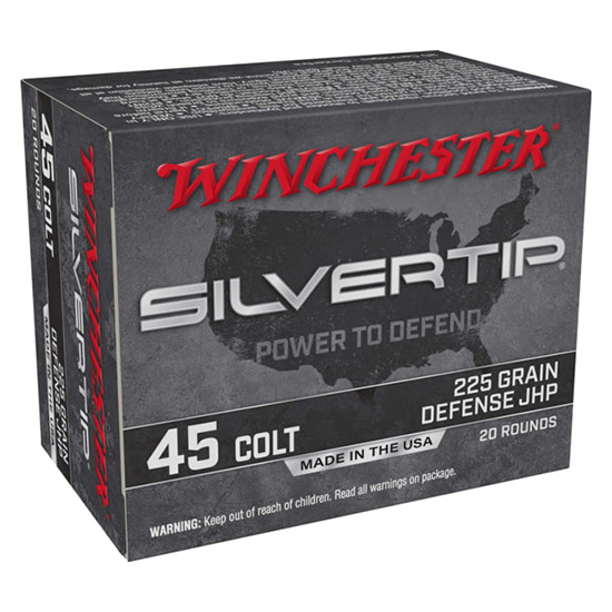 WIN SILVERTIP 45 COLT 225GR JHP 20/10 - Sale